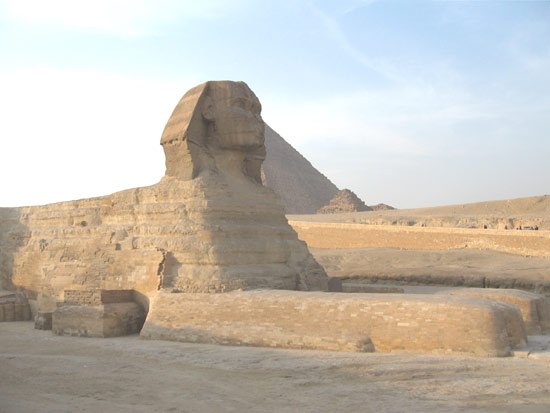 Сфінкс у Єгипеті опис зовнішнього вигляду великого сфінкса у Гізі